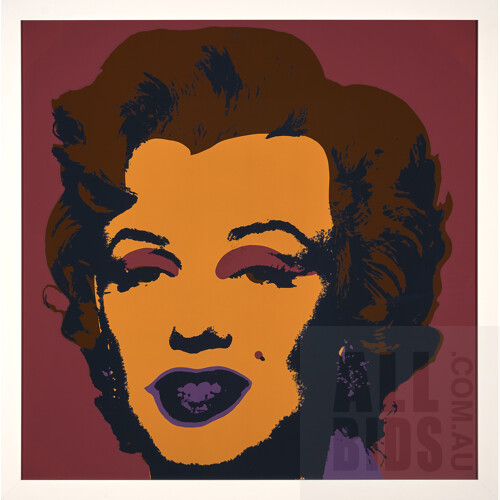 Andy Warhol (1928 - 1987), Marilyn, Screenprint on Museum Board (published by Sunday B. Morning), 91 x 91 cm