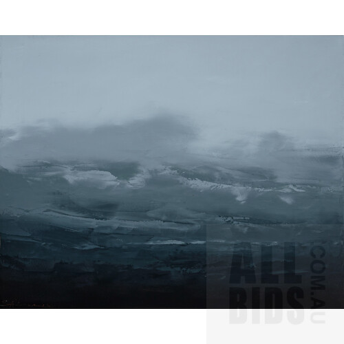 Sokquon Tran (born 1969), Kangaroo Valley Landscape, Oil on Canvas, 60.5 x 76 cm