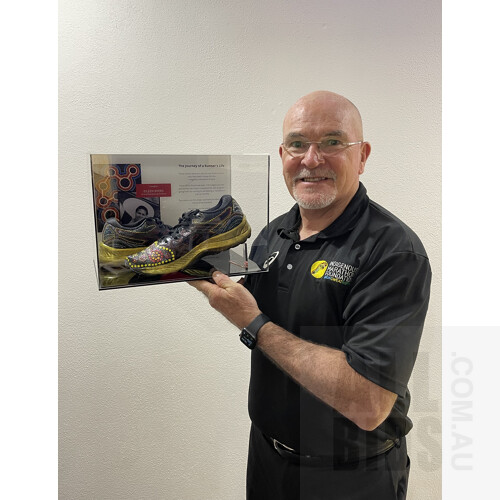 Aboriginal Art ASICS Shoes in display box