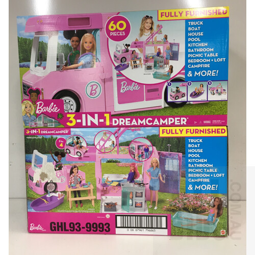 2 x Barbie 3-in-1 DreamCamper - Pink ORP $206.40