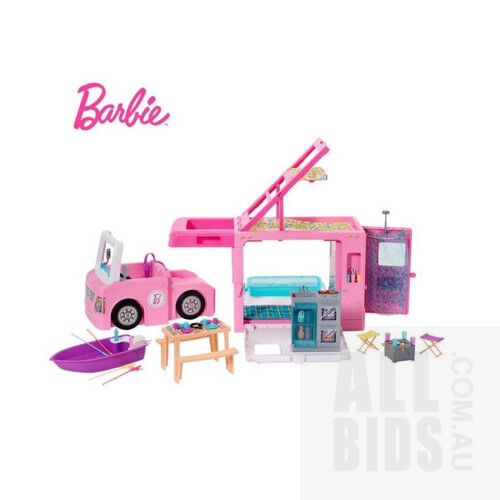 2 x Barbie 3-in-1 DreamCamper - Pink ORP $206.40