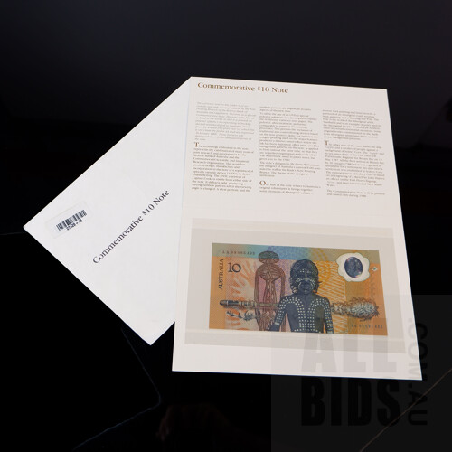 1988 Australian Polymer Bicentennial Commemorative $10 Note, AA09095493