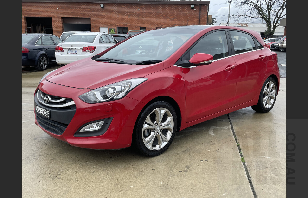 12/2012 Hyundai i30 Premium GD 5d Hatchback Red 1.8L
