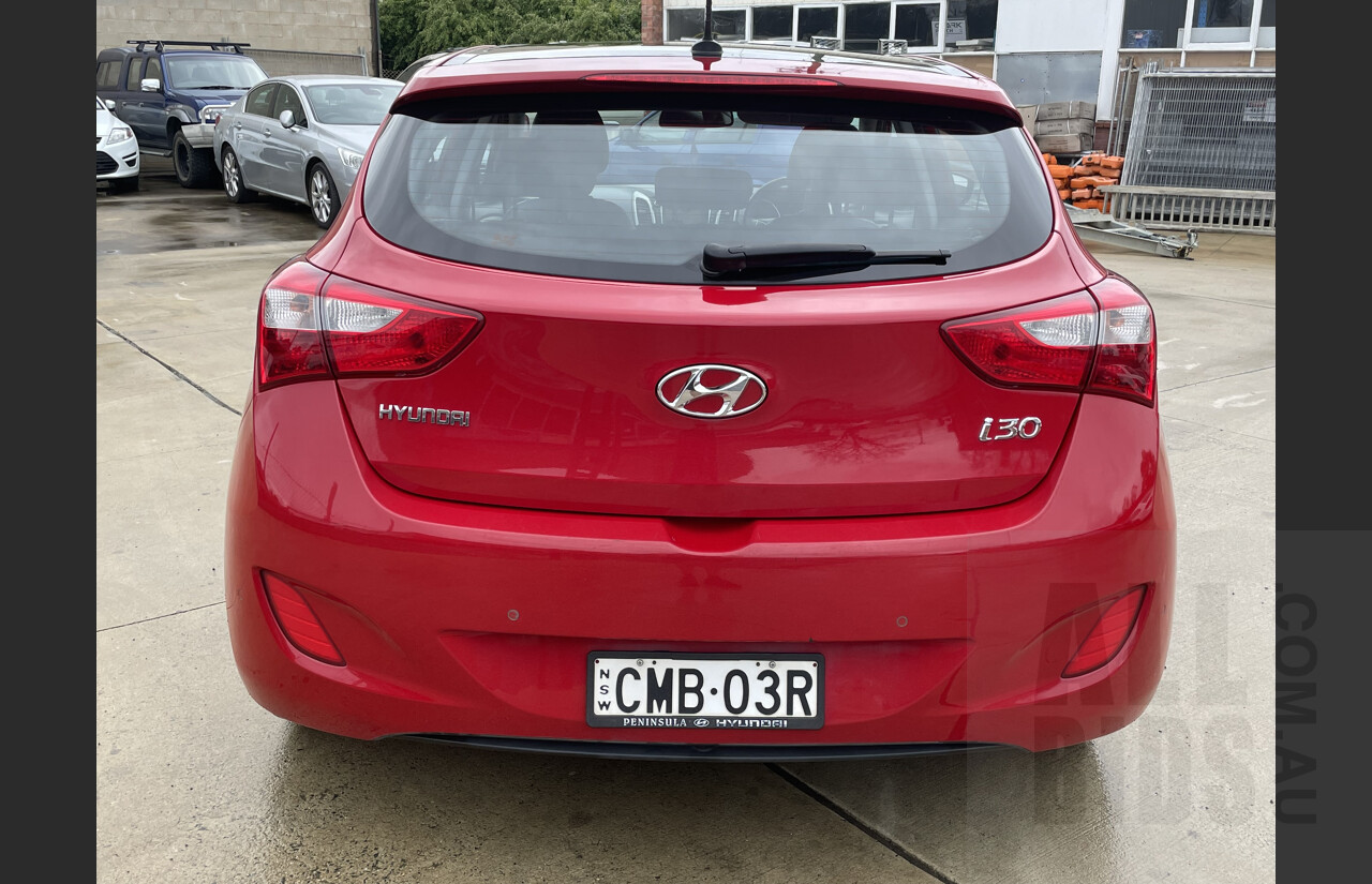 12/2012 Hyundai i30 Premium GD 5d Hatchback Red 1.8L