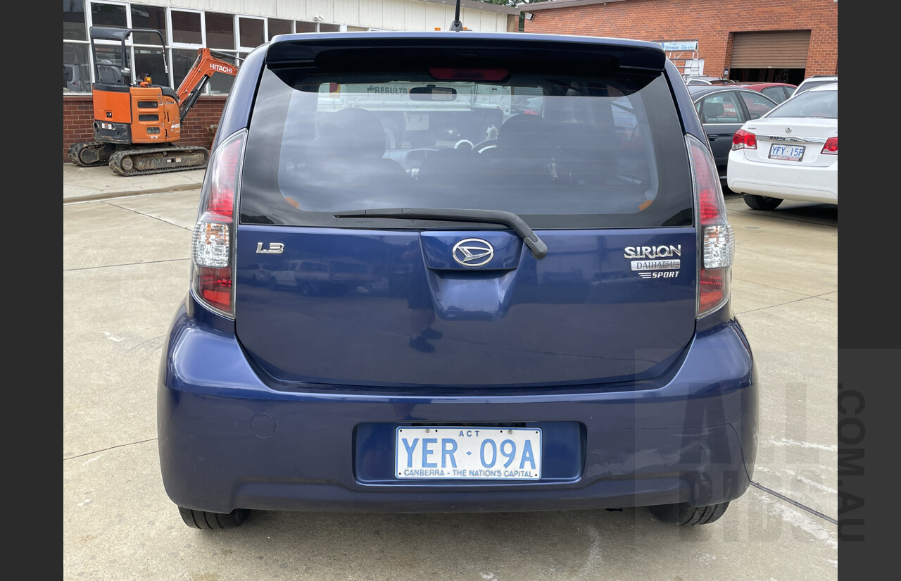 3/2005 Daihatsu Sirion Sports M300 5d Hatchback Blue 1.3L