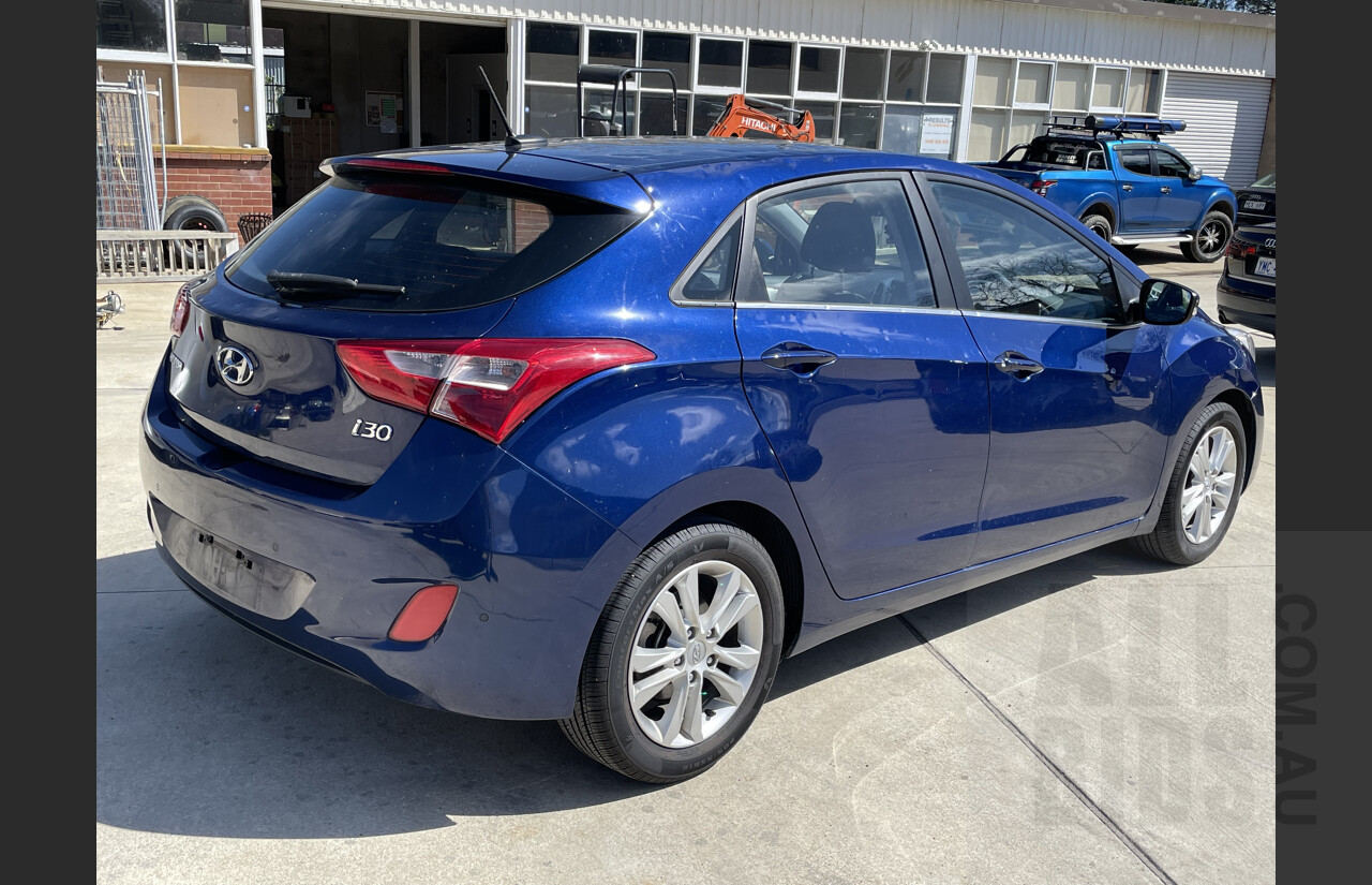 7/2012 Hyundai i30 Elite GD 5d Hatchback Blue 1.8L