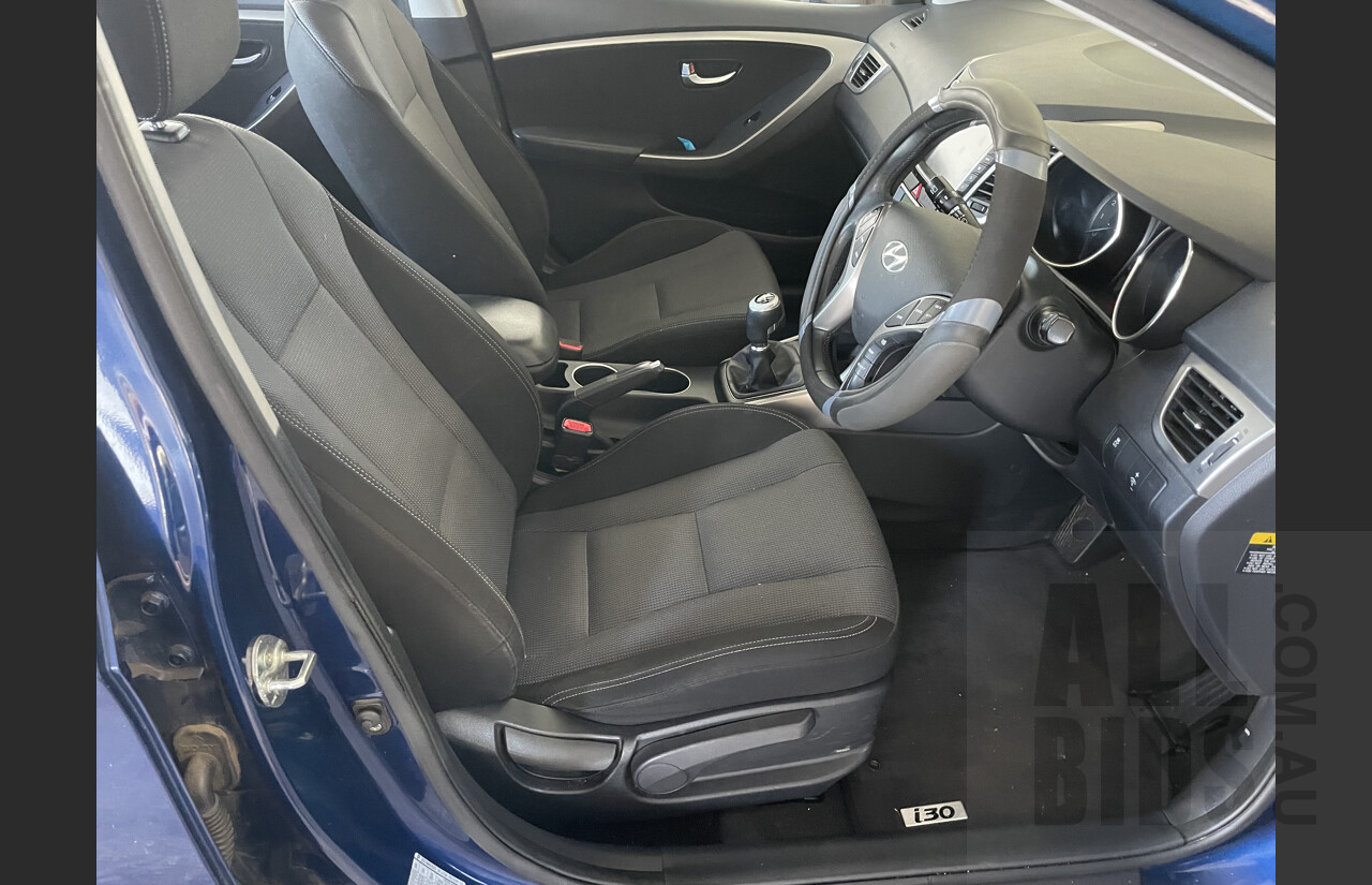 7/2012 Hyundai i30 Elite GD 5d Hatchback Blue 1.8L