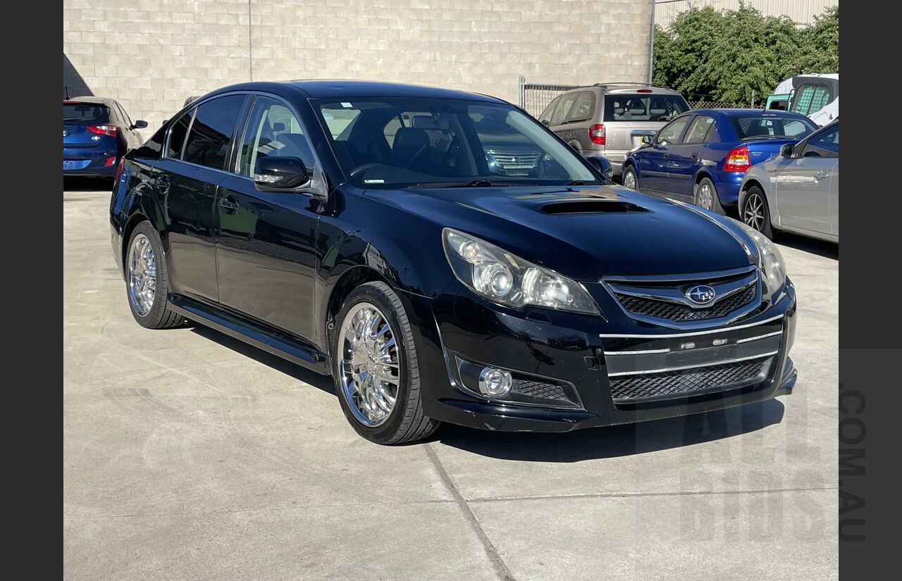 4/2010 Subaru Liberty 2.5i GT Premium MY10 4d Sedan Black 2.5L