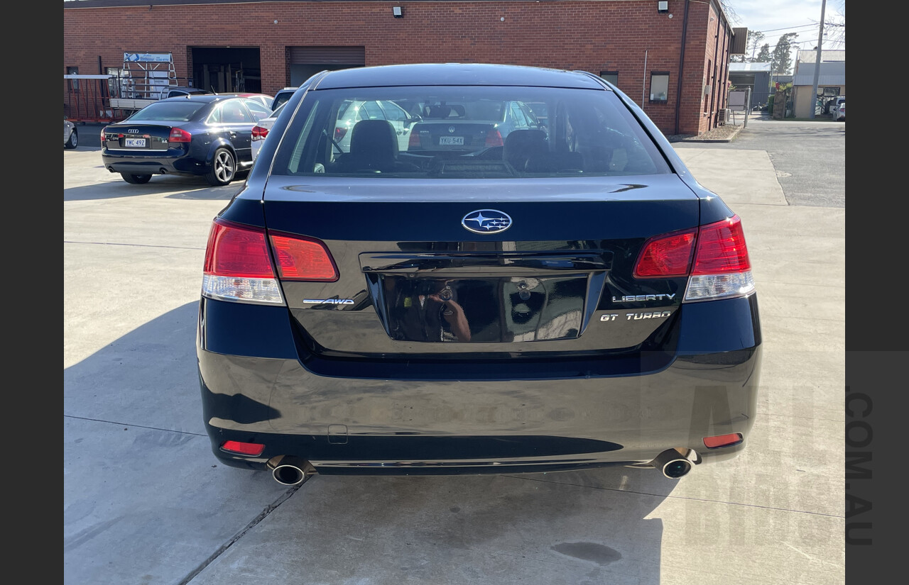 4/2010 Subaru Liberty 2.5i GT Premium MY10 4d Sedan Black 2.5L