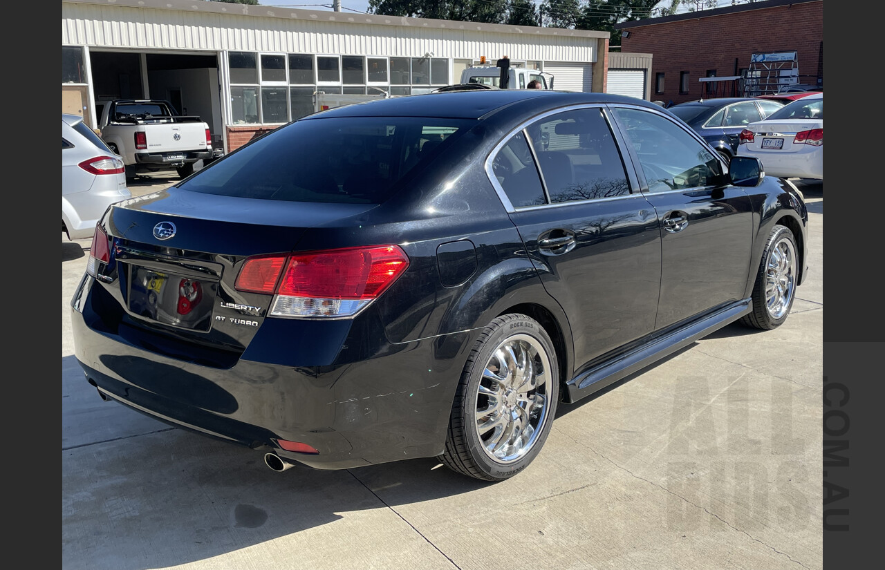 4/2010 Subaru Liberty 2.5i GT Premium MY10 4d Sedan Black 2.5L