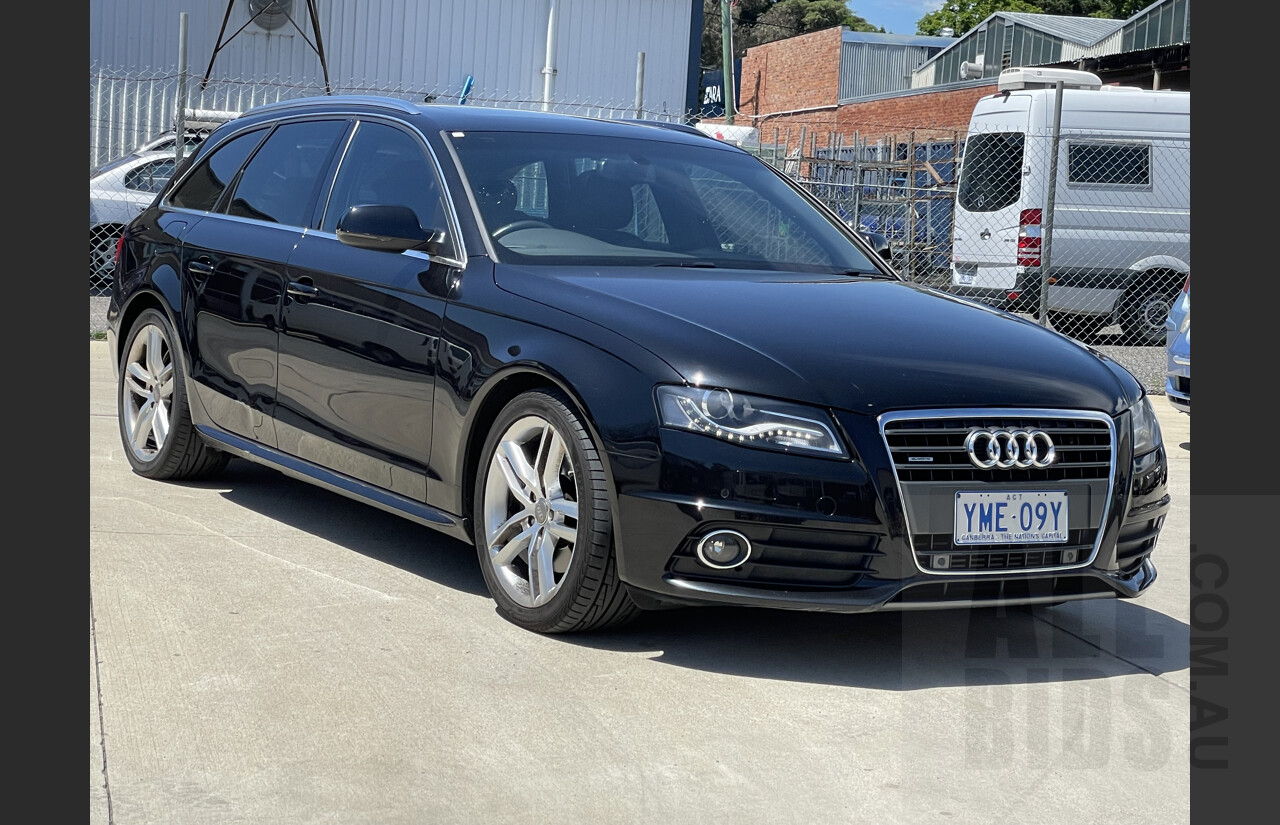 5/2012 Audi A4 2.0 TFSI Avant Quattro B8 (8K) MY12 4d Wagon Black 2.0L