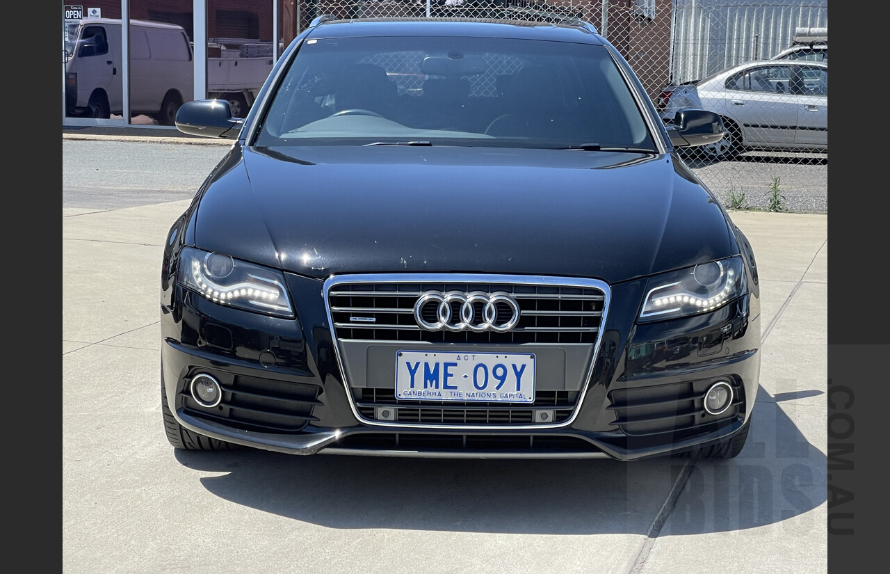 5/2012 Audi A4 2.0 TFSI Avant Quattro B8 (8K) MY12 4d Wagon Black 2.0L