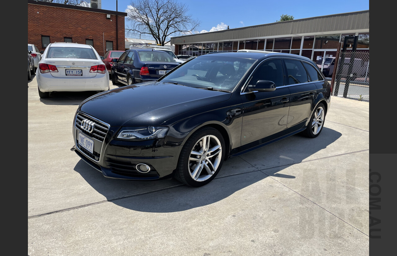 5/2012 Audi A4 2.0 TFSI Avant Quattro B8 (8K) MY12 4d Wagon Black 2.0L