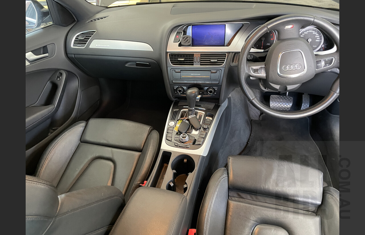 5/2012 Audi A4 2.0 TFSI Avant Quattro B8 (8K) MY12 4d Wagon Black 2.0L