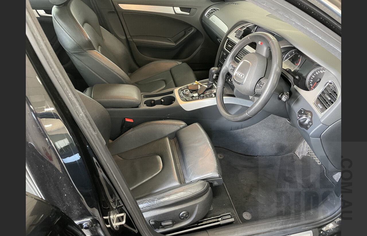 5/2012 Audi A4 2.0 TFSI Avant Quattro B8 (8K) MY12 4d Wagon Black 2.0L