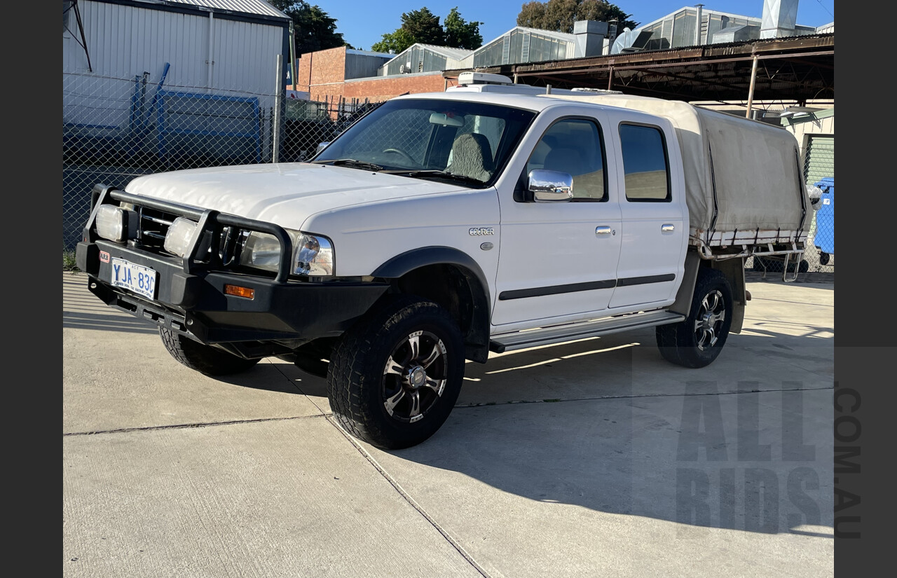 4/2005 Ford Courier XLT (4x4) PH Dual Cab White 4.0L