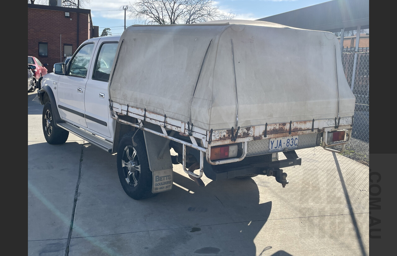 4/2005 Ford Courier XLT (4x4) PH Dual Cab White 4.0L