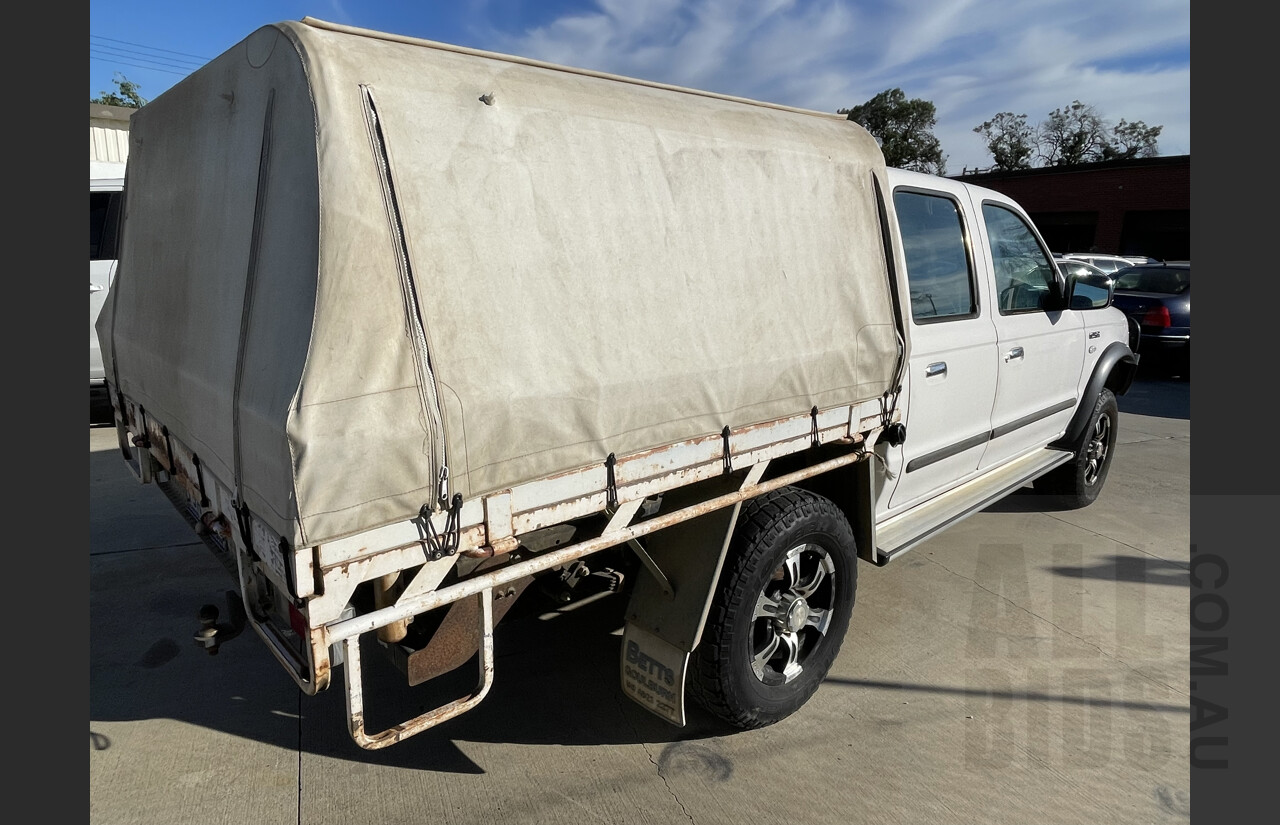 4/2005 Ford Courier XLT (4x4) PH Dual Cab White 4.0L