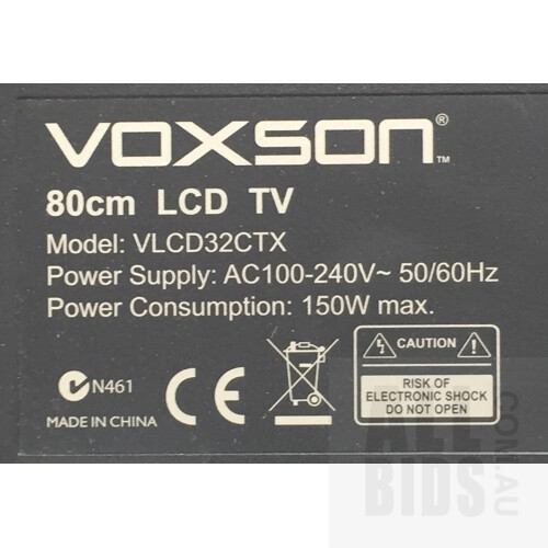 GVA G32FHDLCD1 32 Inch LCD TV And Voxson VLCD32CTX 32 Inch LCD TV - Lot Of Two