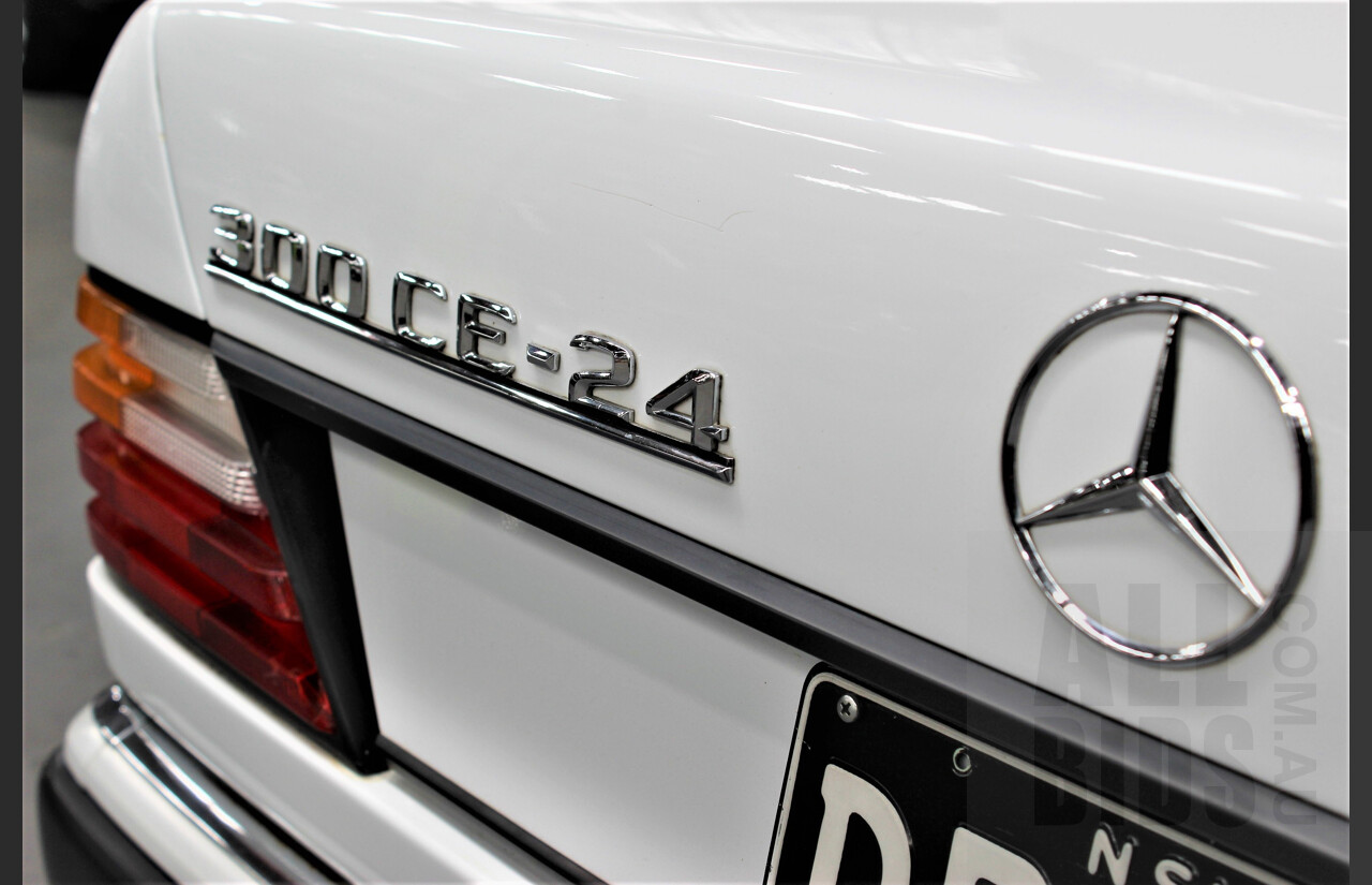 3/1990 Mercedes-Benz 300CE-24 W124 2d Coupe White 3.0L