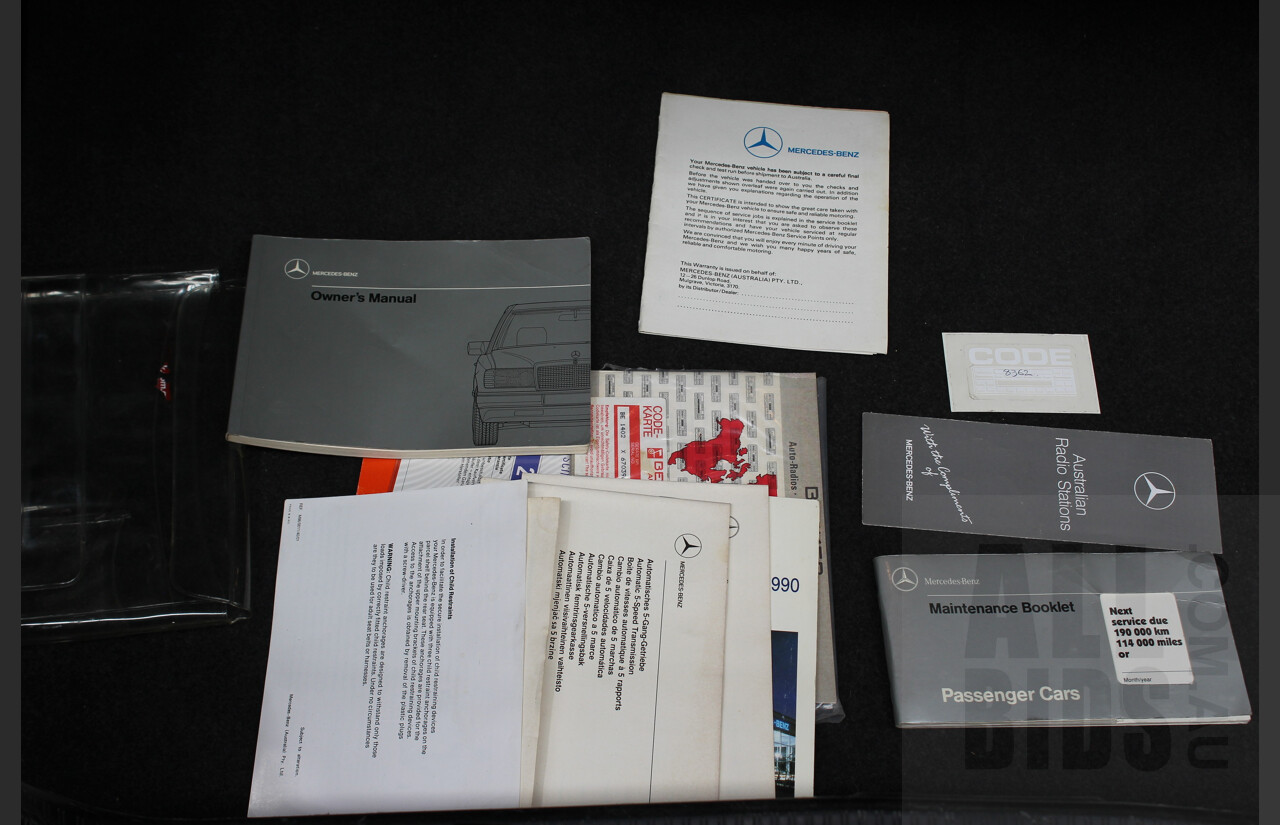 3/1990 Mercedes-Benz 300CE-24 W124 2d Coupe White 3.0L