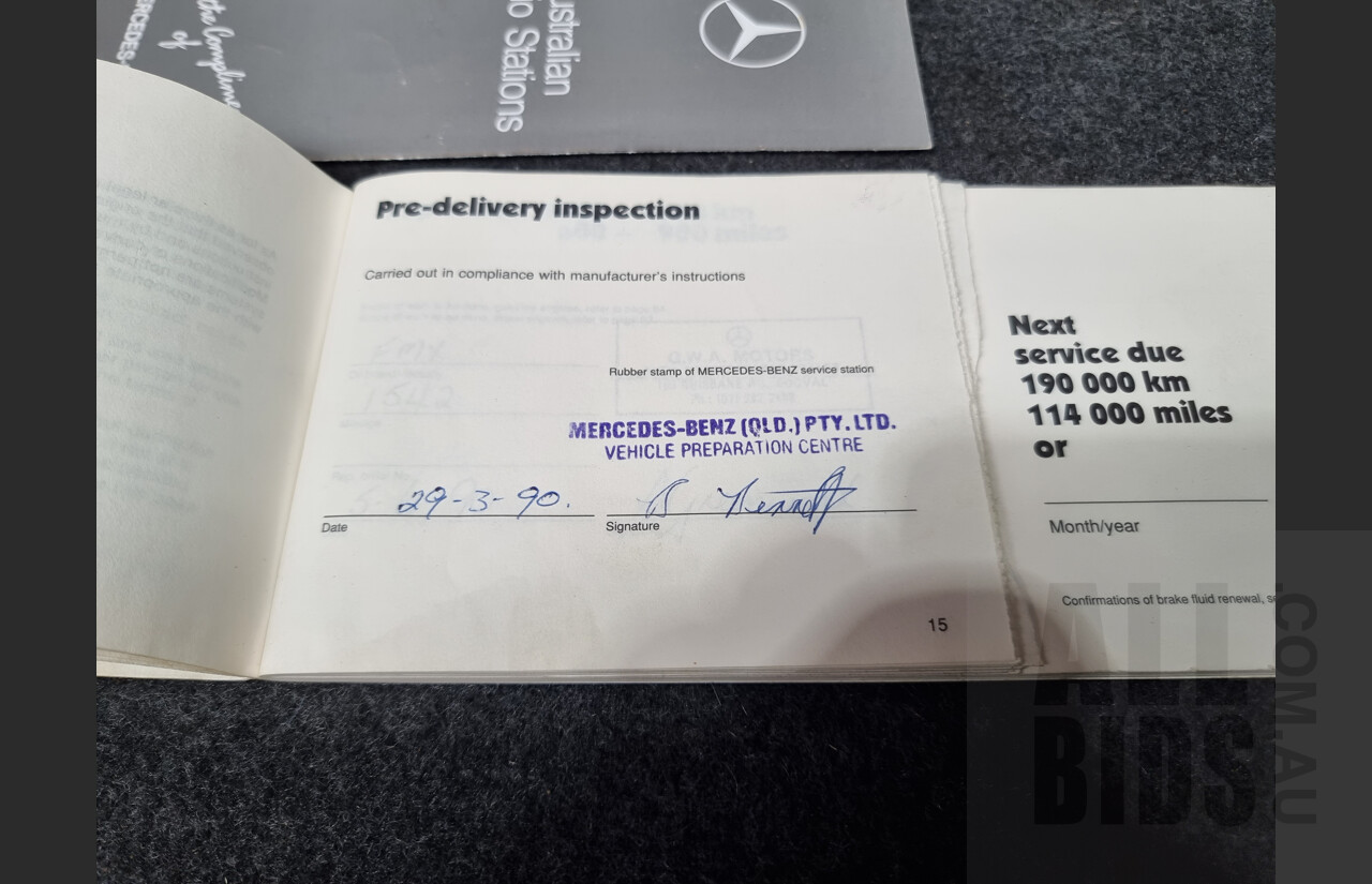 3/1990 Mercedes-Benz 300CE-24 W124 2d Coupe White 3.0L