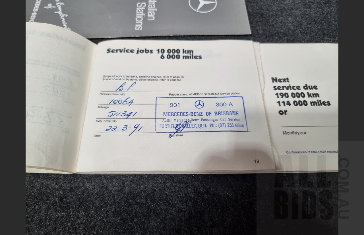 3/1990 Mercedes-Benz 300CE-24 W124 2d Coupe White 3.0L