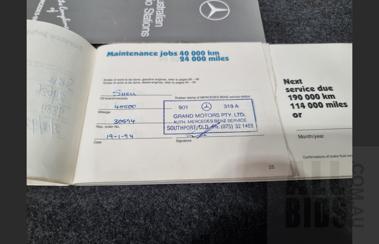 3/1990 Mercedes-Benz 300CE-24 W124 2d Coupe White 3.0L