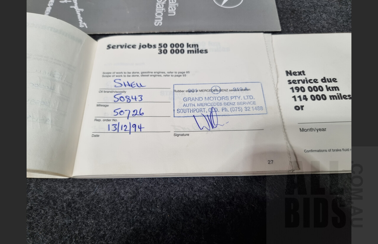 3/1990 Mercedes-Benz 300CE-24 W124 2d Coupe White 3.0L