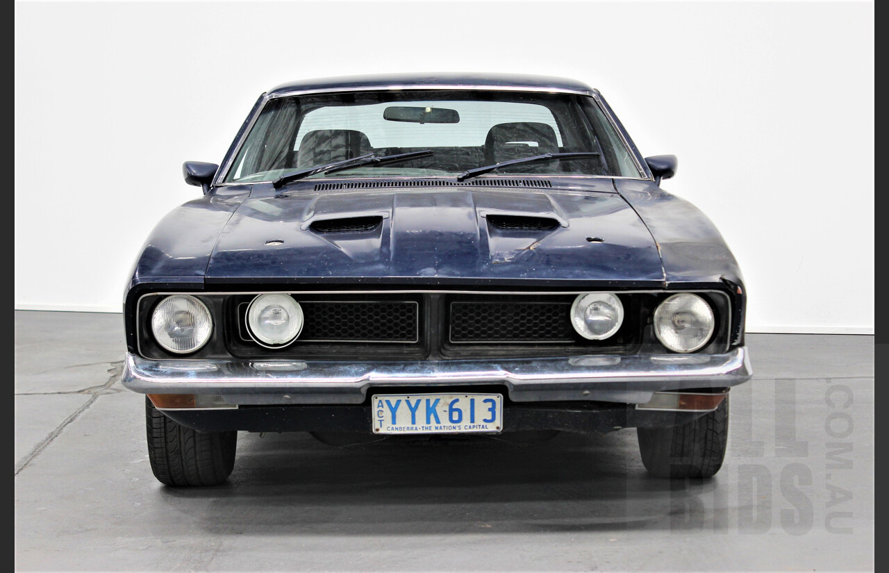 4/1976 Ford Falcon XB 4d Sedan Blue 5.8L 351 V8