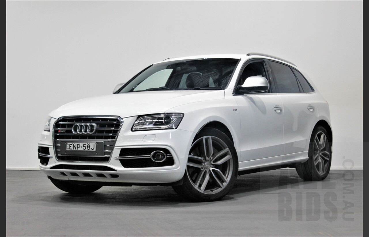 4/2016 Audi SQ5 3.0 TDI Quattro 8R MY16 5d Wagon White 3.0L Turbo Diesel