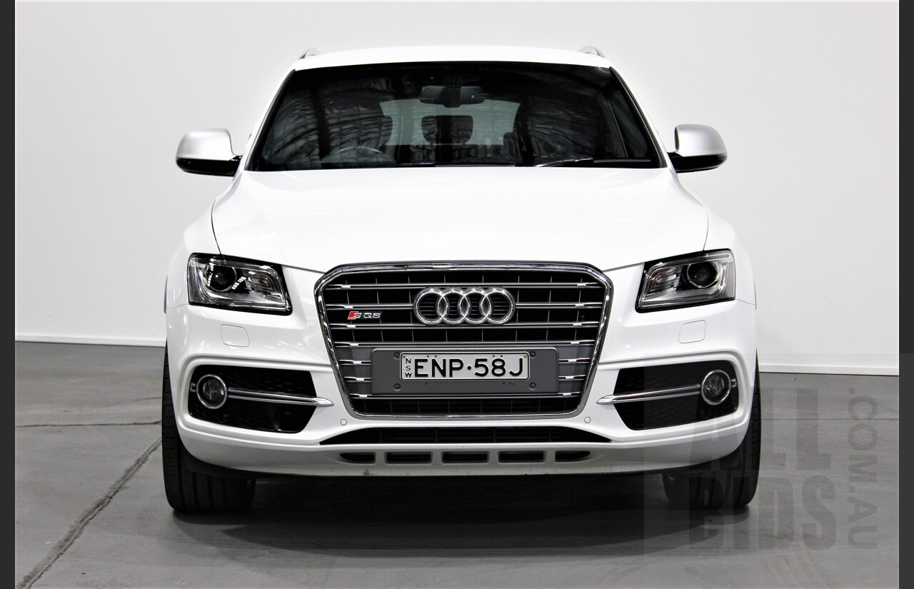 4/2016 Audi SQ5 3.0 TDI Quattro 8R MY16 5d Wagon White 3.0L Turbo Diesel