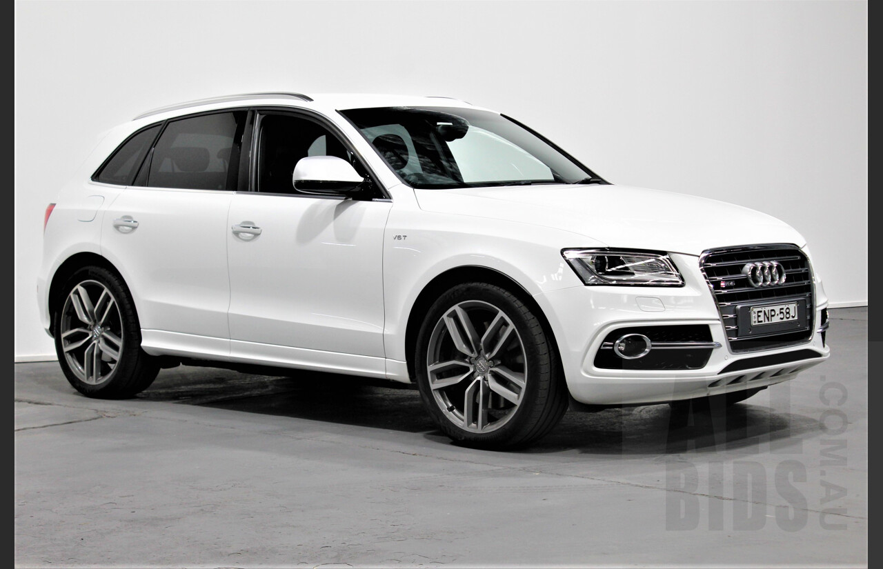 4/2016 Audi SQ5 3.0 TDI Quattro 8R MY16 5d Wagon White 3.0L Turbo Diesel