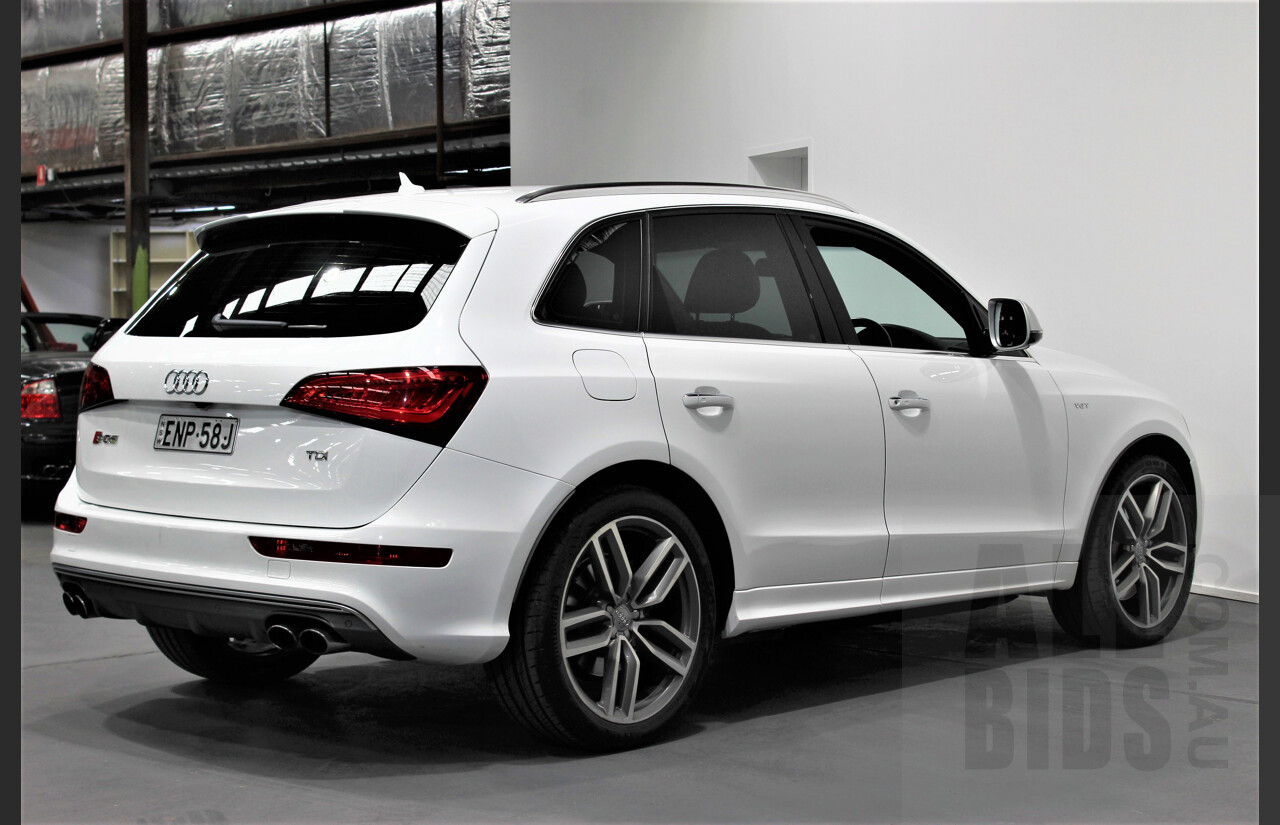 4/2016 Audi SQ5 3.0 TDI Quattro 8R MY16 5d Wagon White 3.0L Turbo Diesel