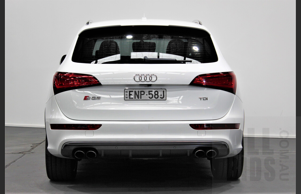 4/2016 Audi SQ5 3.0 TDI Quattro 8R MY16 5d Wagon White 3.0L Turbo Diesel