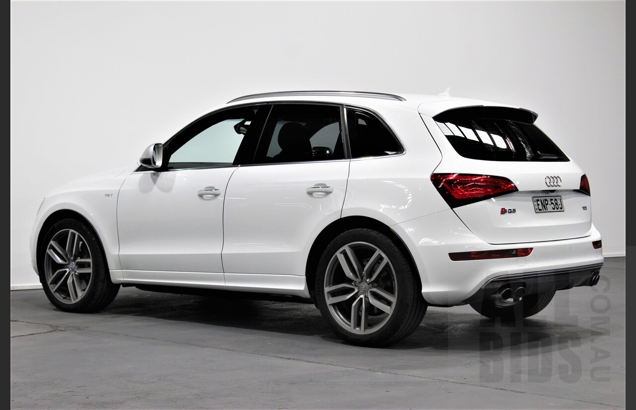 4/2016 Audi SQ5 3.0 TDI Quattro 8R MY16 5d Wagon White 3.0L Turbo Diesel