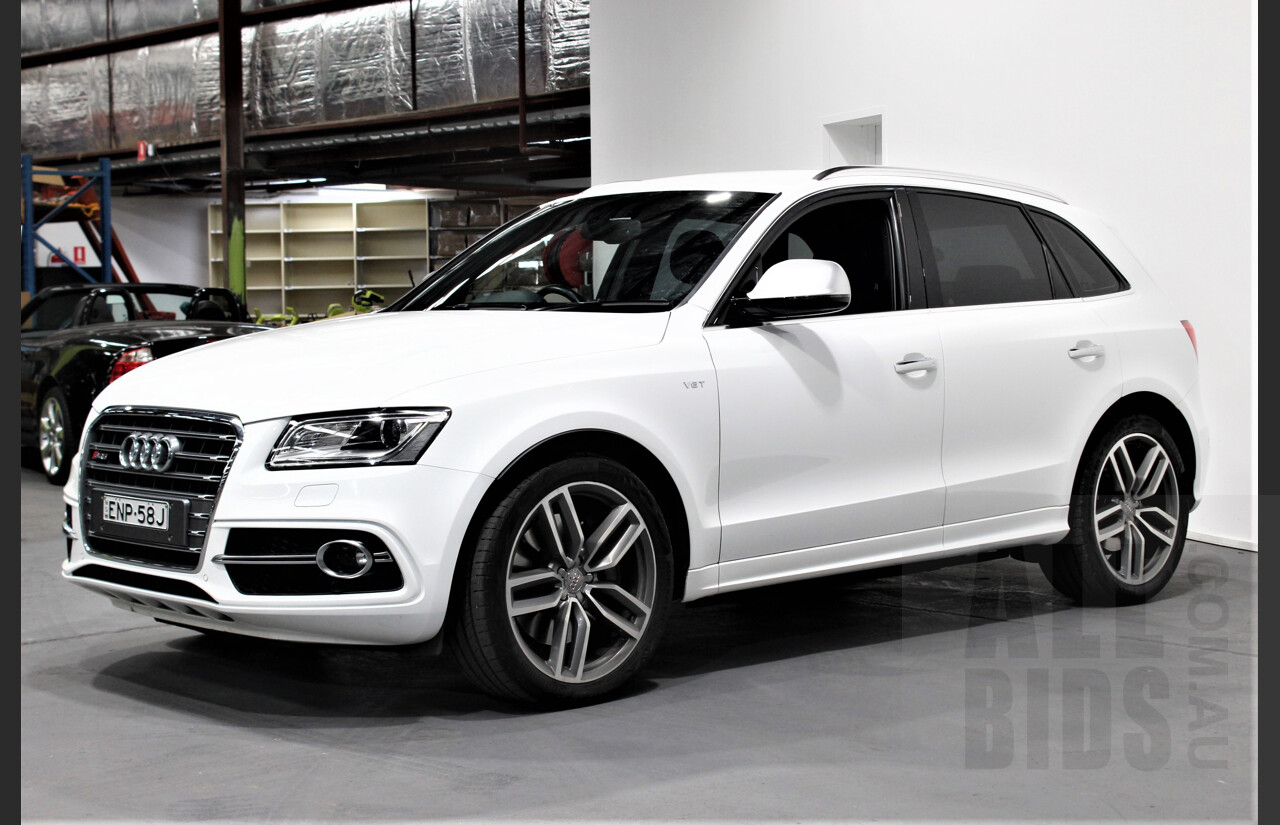4/2016 Audi SQ5 3.0 TDI Quattro 8R MY16 5d Wagon White 3.0L Turbo Diesel