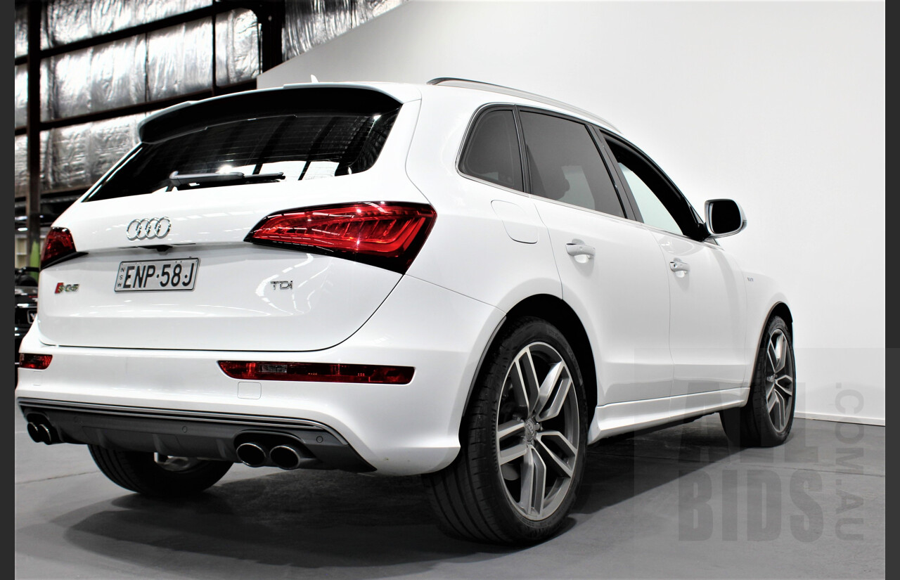 4/2016 Audi SQ5 3.0 TDI Quattro 8R MY16 5d Wagon White 3.0L Turbo Diesel