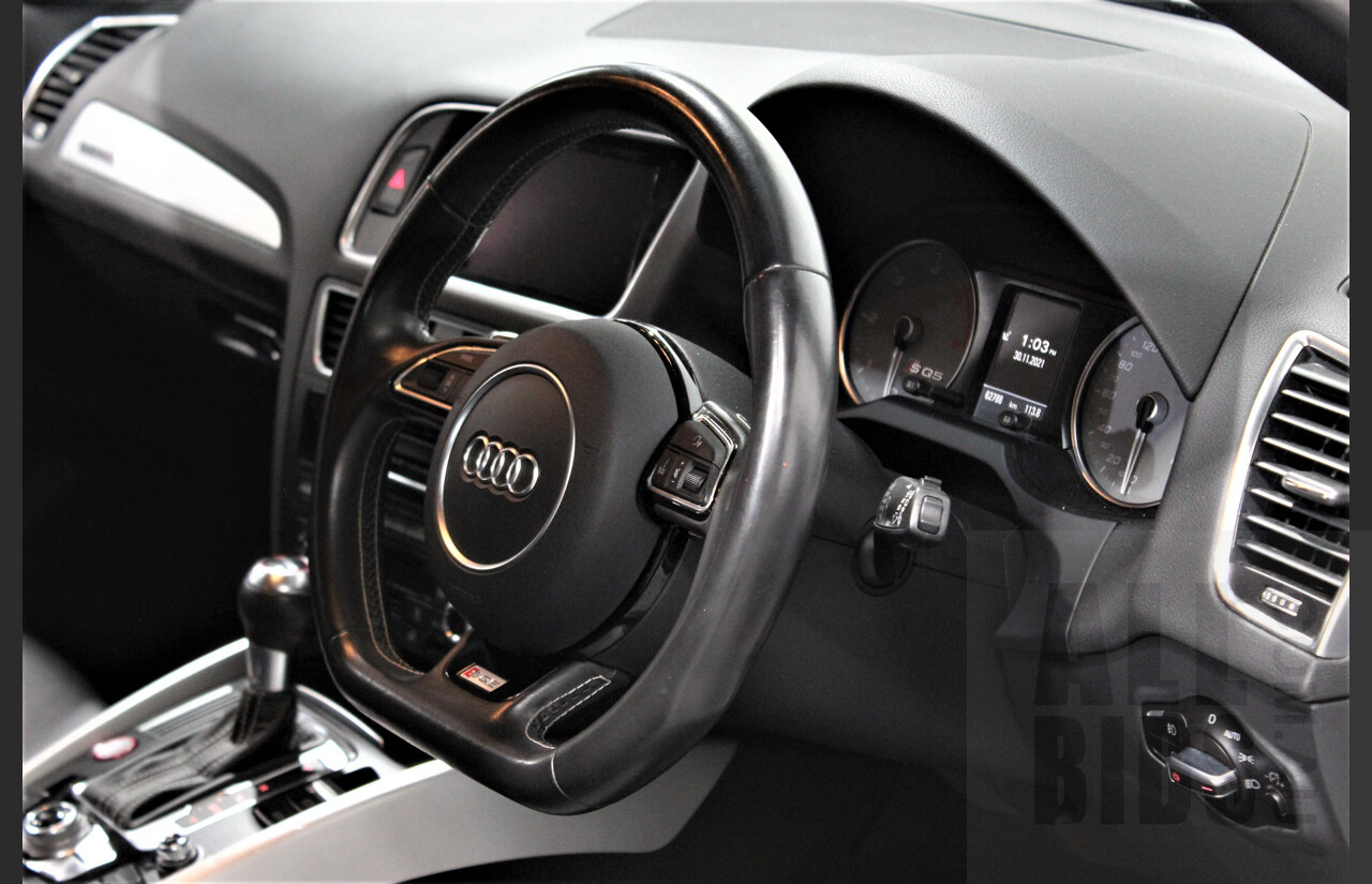 4/2016 Audi SQ5 3.0 TDI Quattro 8R MY16 5d Wagon White 3.0L Turbo Diesel