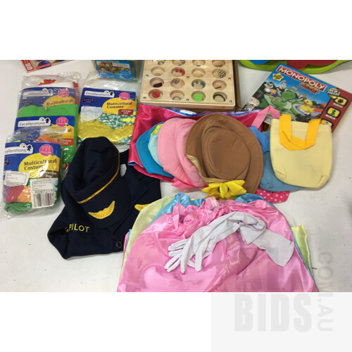 Assorted Children Toys And Games Include Excellerations, Hape, Santoys, Tick It And Hasbro - Lot Of 18