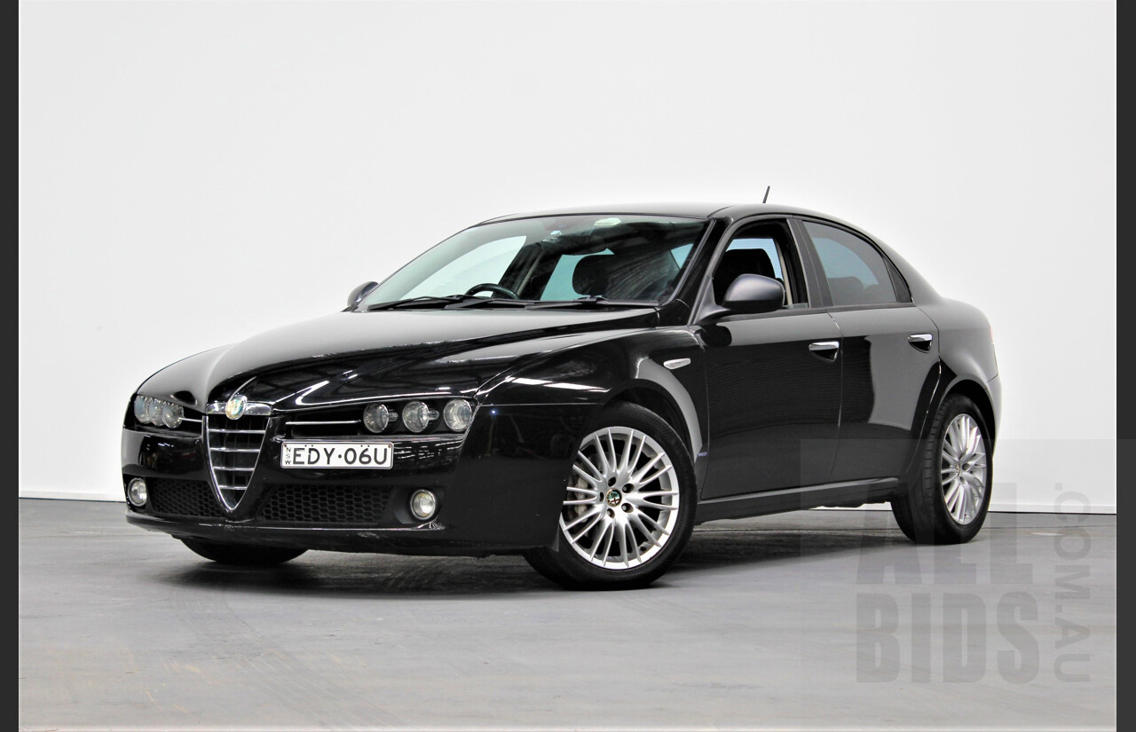 10/2008 Alfa Romeo 159 2.4 JTDm 4d Sedan Black 2.4L Diesel