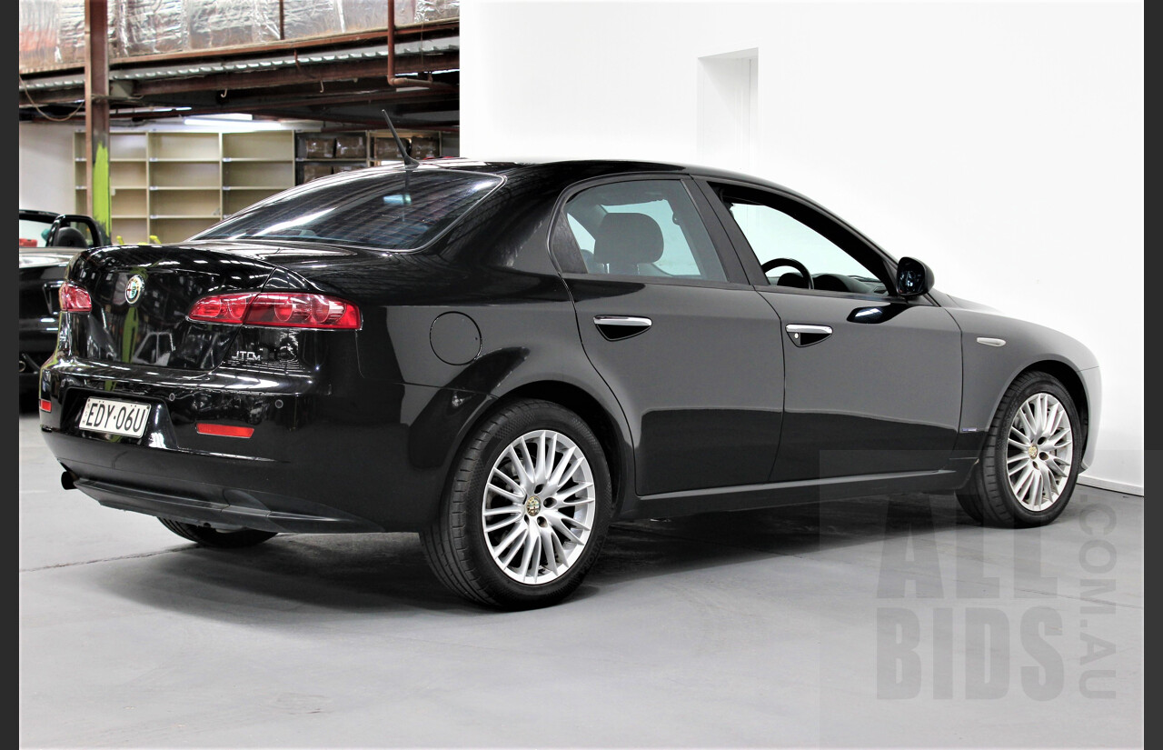 10/2008 Alfa Romeo 159 2.4 JTDm 4d Sedan Black 2.4L Diesel