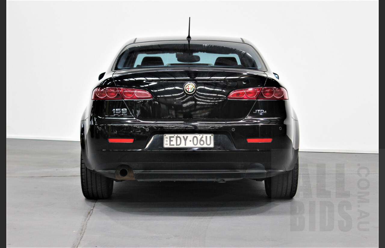 10/2008 Alfa Romeo 159 2.4 JTDm 4d Sedan Black 2.4L Diesel