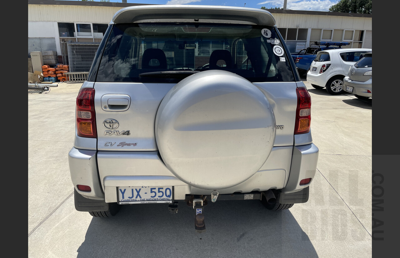 8/2005 Toyota Rav4 CV Sport (4x4) ACA22R 2d Wagon Silver 2.4L