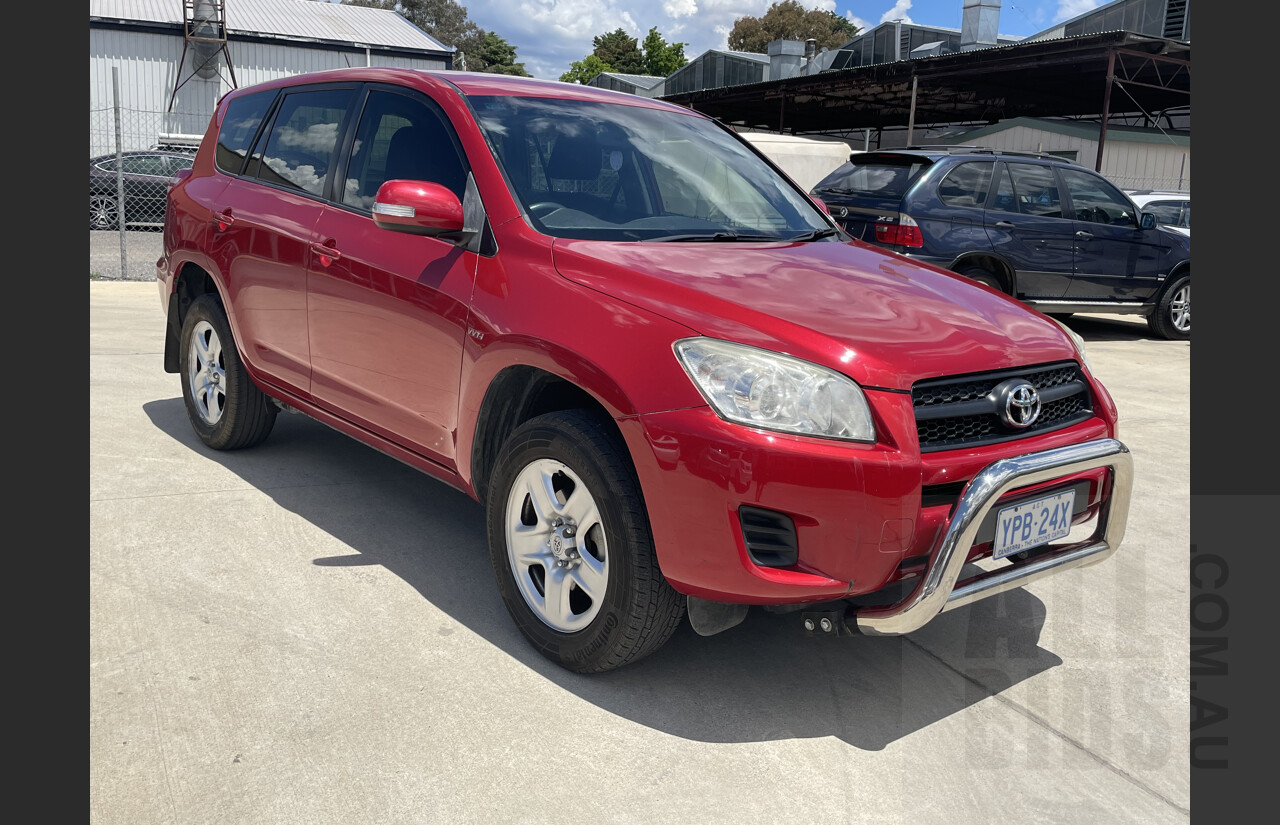 2/2011 Toyota Rav4 CV (2wd) ACA38R 4d Wagon Red 2.4L
