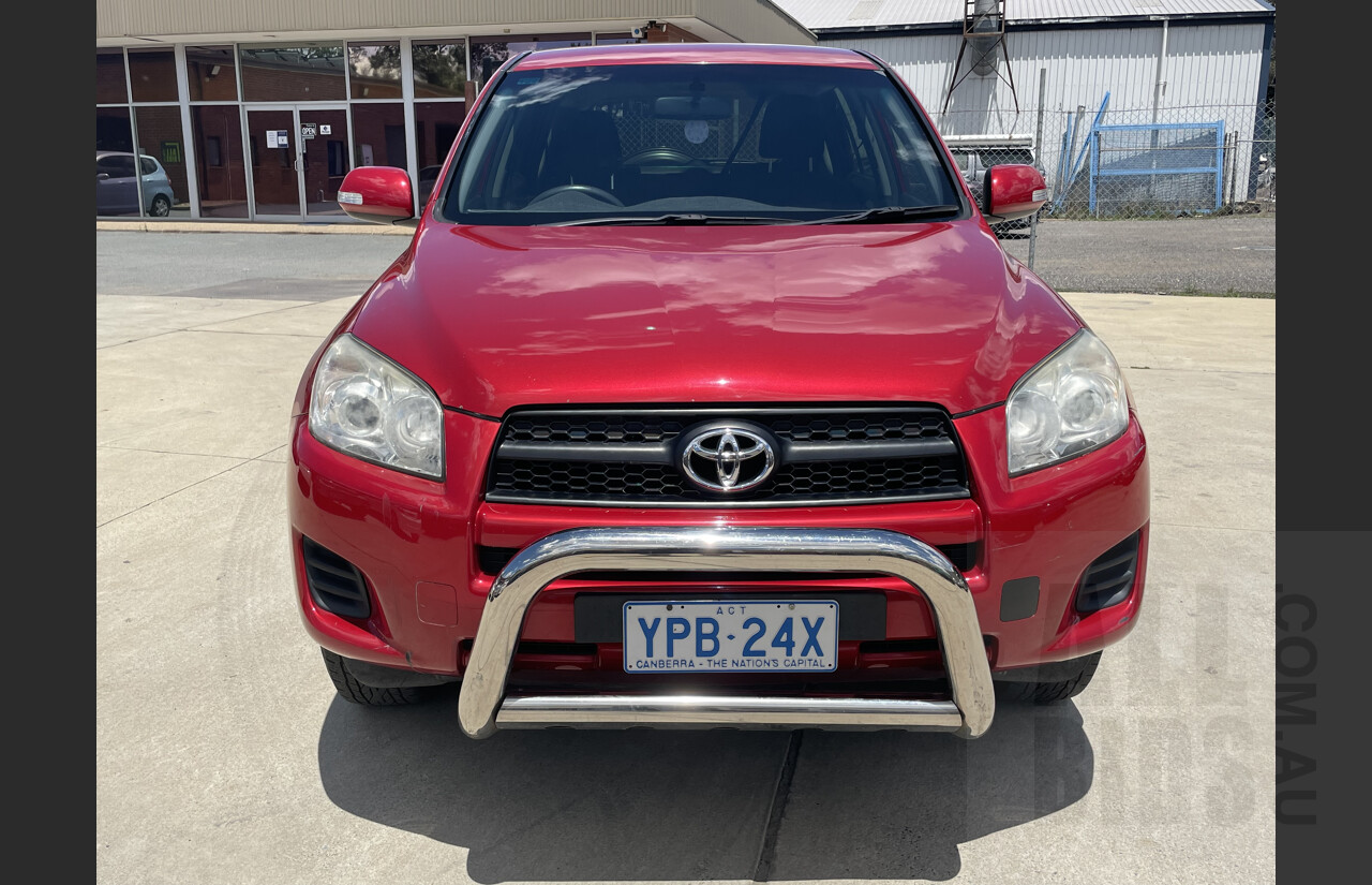 2/2011 Toyota Rav4 CV (2wd) ACA38R 4d Wagon Red 2.4L