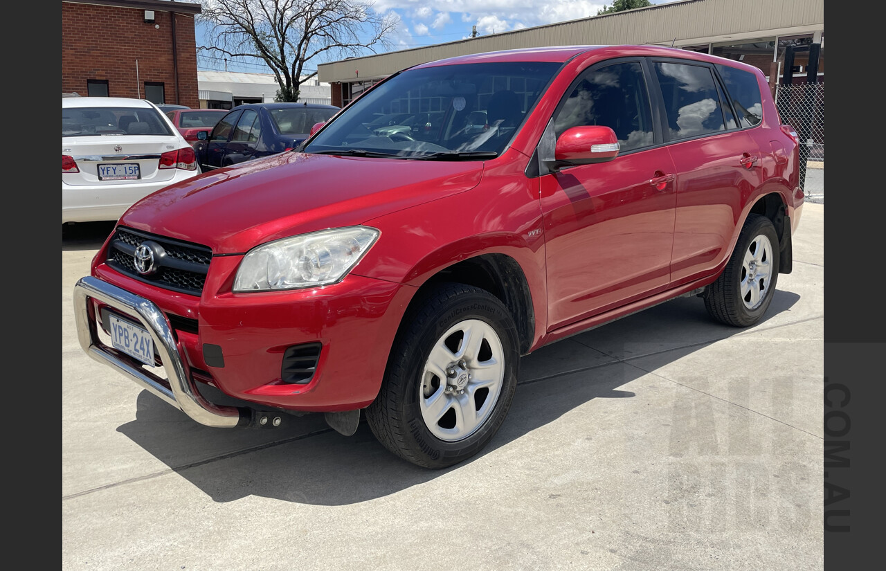 2/2011 Toyota Rav4 CV (2wd) ACA38R 4d Wagon Red 2.4L