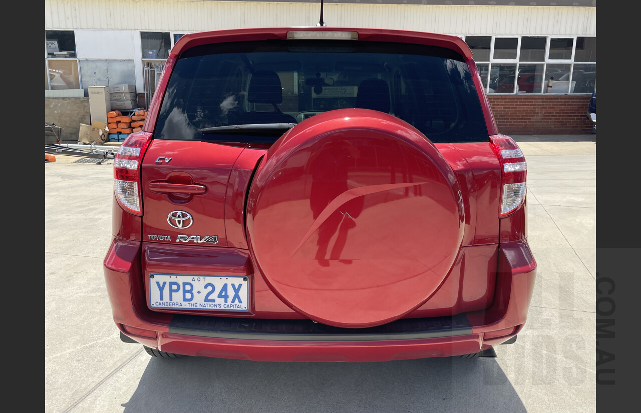 2/2011 Toyota Rav4 CV (2wd) ACA38R 4d Wagon Red 2.4L