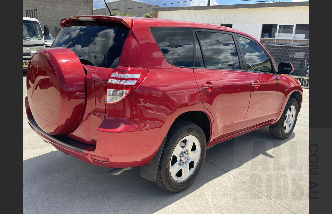 2/2011 Toyota Rav4 CV (2wd) ACA38R 4d Wagon Red 2.4L