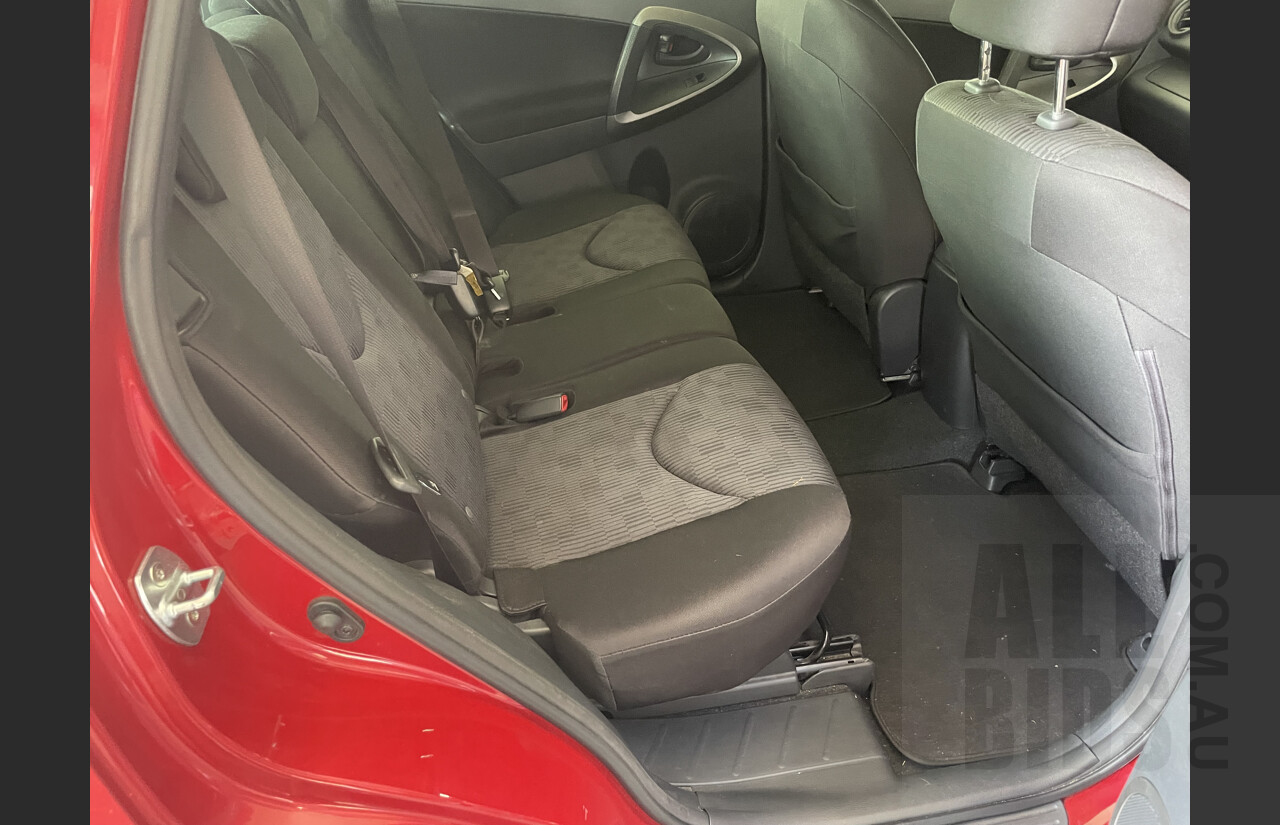 2/2011 Toyota Rav4 CV (2wd) ACA38R 4d Wagon Red 2.4L